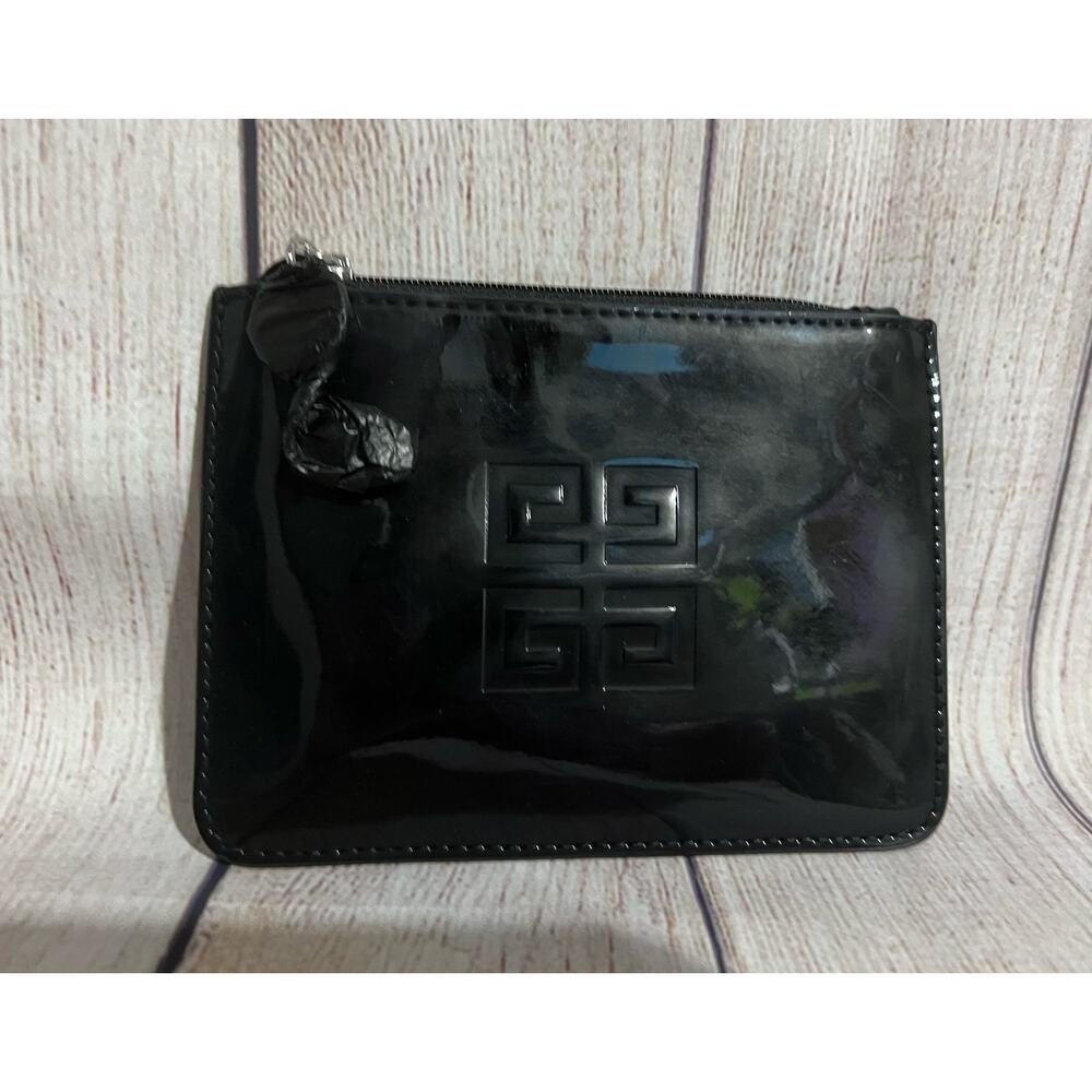 Givenchy Parfums Toiletry Logo Cosmetic Pouch Travel Pouch Clutch Black